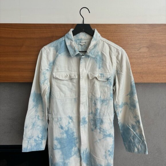 Madewell Tie Dye Front Zip Coverall Jumpsuit, Size M - Picture 2 of 15